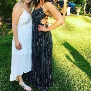 Forever 21 maxi open back dress